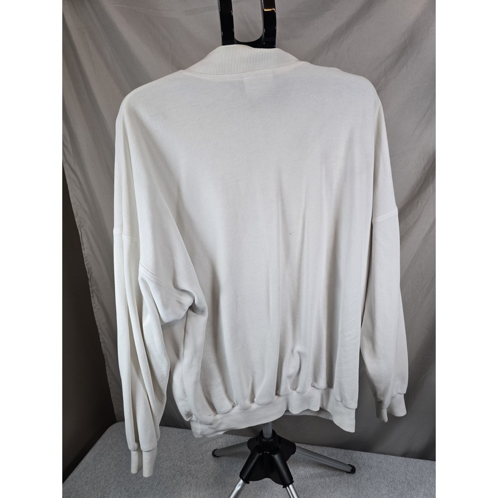 Vintage Adidas Jogger Jacket White In Size Usa L LARGE